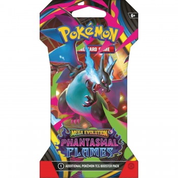 Pokemon Mega Evolution: Phantasmal Flames Sleeved Booster kortų papildymo pakuotė 1 vnt.